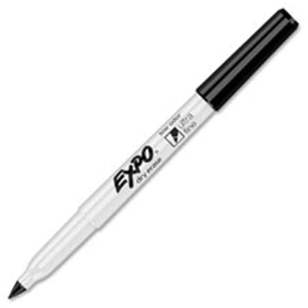 Sanford Brands SAN1871131 Dry Erase Markers; Low Odor; Ultra Fine; Black - 12 Dozen SAN1871131 - main